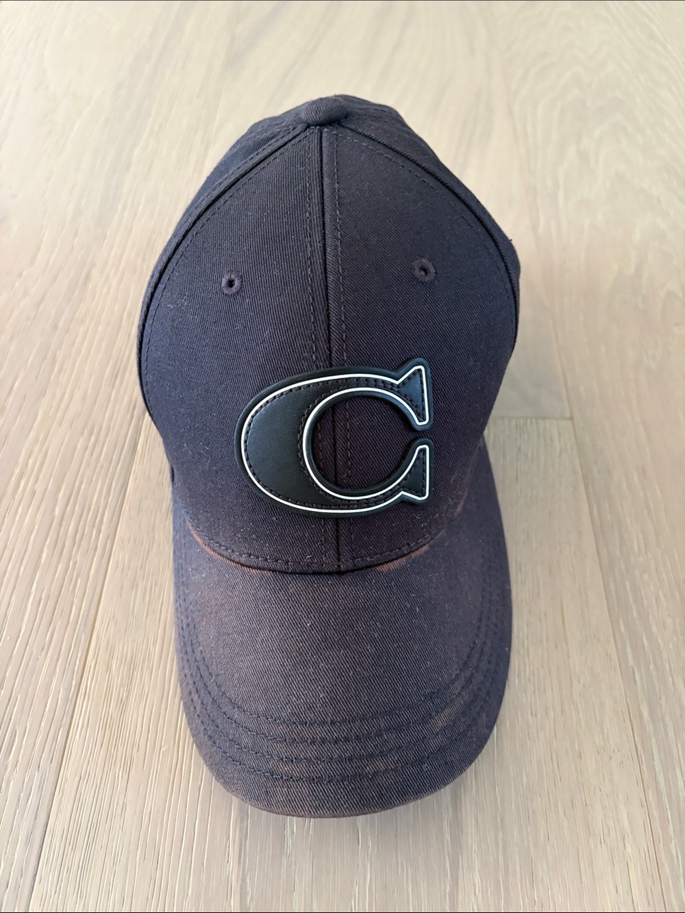 Coach Black C Patch Men's Baseball Cap (as-is)